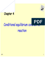 Conditional Equilibrium Constant of Reaction
