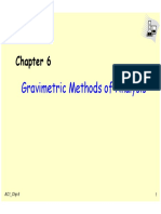 Gravimetric Methods of Analysis: AC1 - CHP 6