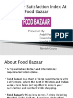 Customer Satisfaction Index at Food Bazaar