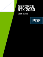 Nvidia Geforce RTX 2080 Graphics Card Manual Original