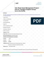 Southeastern Corridor Road Asset Management Project: Consultancy Services For Transport Support Group-Technical Assistance To The IIU/RA