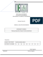 Determine Conversion and Rate Constant in a Tubular Reactor