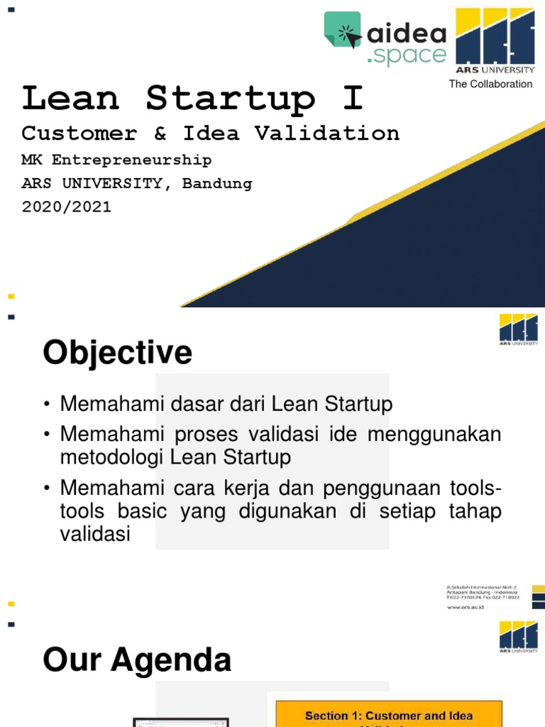 Validasi Ide dalam Lean Startup | PDF