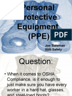 Personal Protective Equipment (PPE) : Joe Bateman ISRI Safety