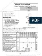Sf21G Thru Sf28G: 2.0 AMPS. Glass Passivated Super Fast Rectifiers