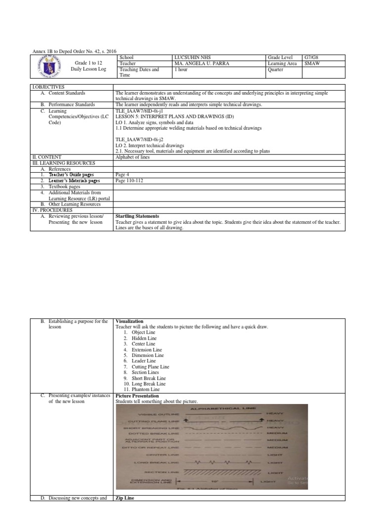 Alphabet of Lines, PDF, Rubric (Academic)