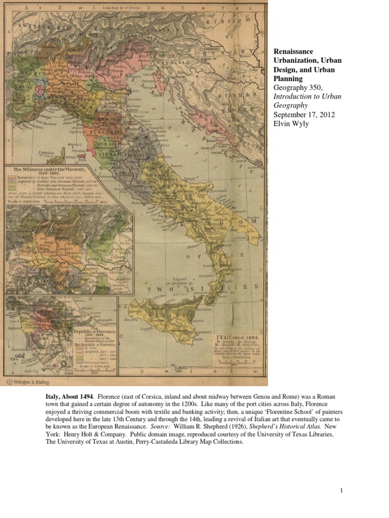 Renaissance Urbanization and Design Insights | PDF | René Descartes ...