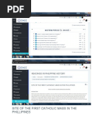 Original Document Site of The First Catholic Mass in The Phillipines