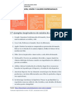 Ejemplos de Misión, Visión y Valores Empresariales