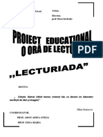 Proiect Lecturiada 2013-2014