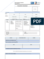 Provincial Government Trainee Profile