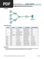 11.4.3.6 Packet Tracer - Troubleshooting Connectivity Issues