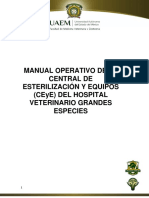 Manual Operativo de La Central de Esterilización Y Equipos (Ceye) Del Hospital Veterinario Grandes Especies
