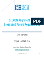 SIEPON Alignment with Broadband Forum Requirements