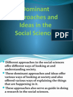 Dominant Approaches and Ideas in The Social Sciences