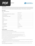 WS-C4507R-E Datasheet: Quick Specs | PDF | Telecommunications | Network ...