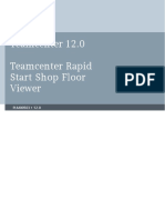 Teamcenter 12.0 Teamcenter Rapid Start Shop Floor Viewer: Siemens Siemens Siemens