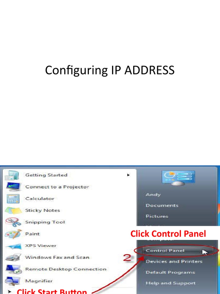 LEC9-1Configuring IP ADDRESS | PDF