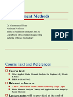 Finite Element Methods Course Overview