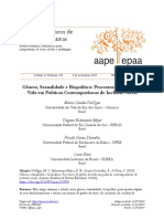 Gênero, Sexualidade e Biopolitica - Processos de Gestão Da Vida em Politicas Contemporaneas de Inclusão Social