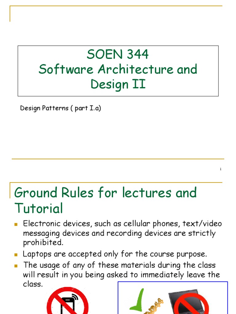 SOEN 344-3a - Design Patterns | PDF | Inheritance (Object Oriented ...