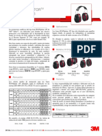 Fonos 3M Peltor H10/OPTIME 105: Ficha Técnica