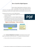 Procedure For How To Enroll For Digital Signature