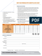 Eddy Flow Sprinkler Pipe Submittal Data Sheet: Approvals and Specifications Finishes and Coatings