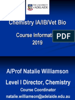 Chemistry I Intro 2019