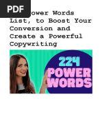 Power Words List