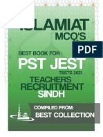 Islamiat Mcqs for Pst Jest Tests