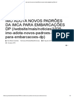 Imo Adota Novos Padrões Da Imca para Embarcações DP