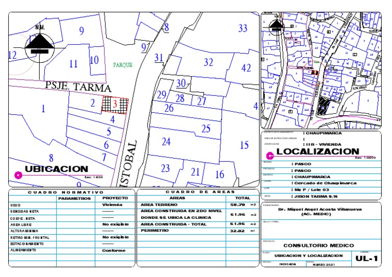 Mapa de Ubicación de Clínica en Pasco | PDF | Violencia