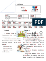 Vamos Treinar A Leitura As, Es, Is, Os, Us