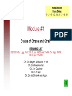 Module #1: States of Stress and Strain