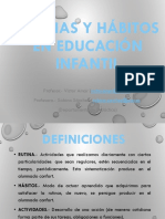 TEMA 3. Rutinas y Habitos en Educacion Infantil