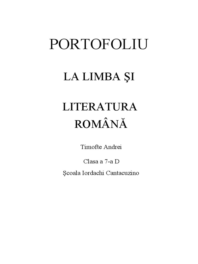 PORTOFOLIU | PDF