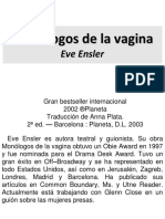 Eve Ensler - Monólogos de La Vagina
