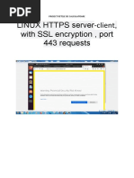 LINUX HTTPS Server-Client, With SSL Encryption, Port 443 Requests