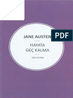 Jane Austen Hayata Geç Kalma Aylak Adam Yayınları