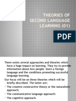 Theories of Second Language Learning