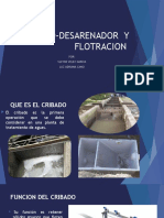 Exposicion - Cribado-Desarenador y Flotracion