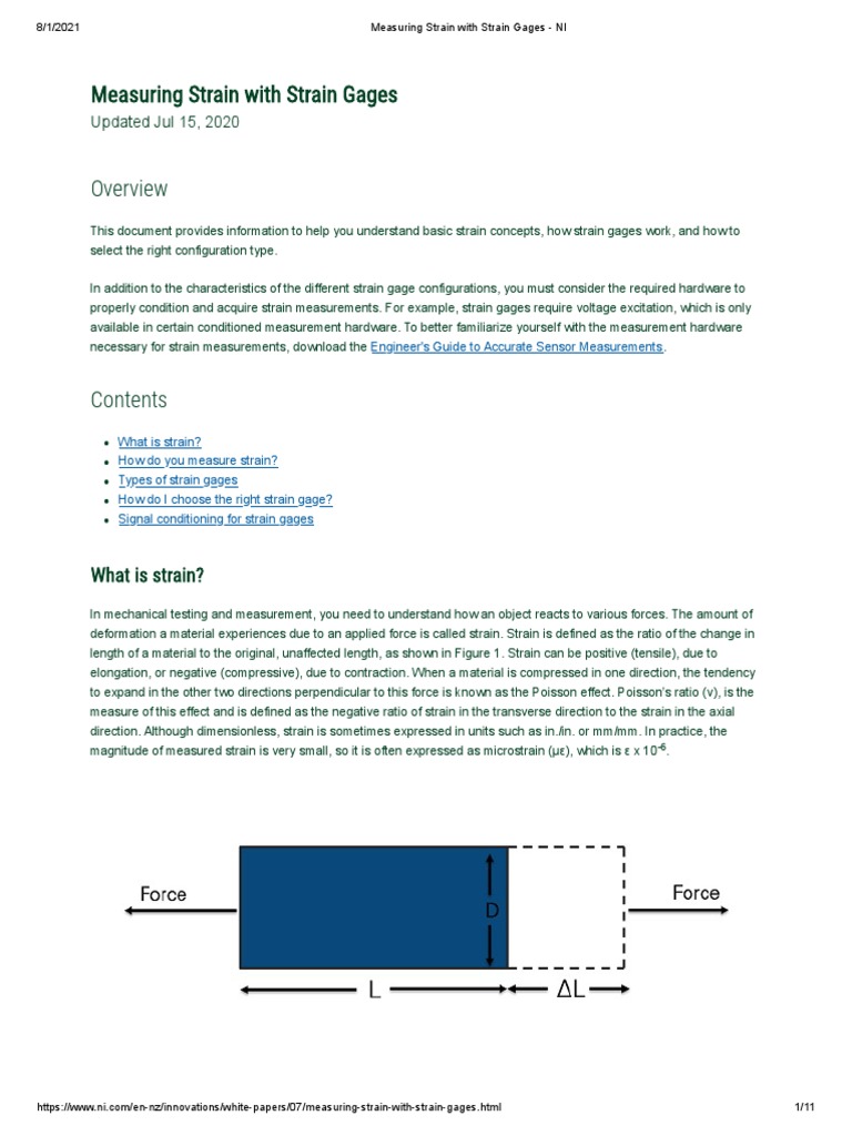 Understanding Strain Gages and Measurements | PDF | Electrical ...