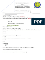 Department of Education: Domain of A Rational Function