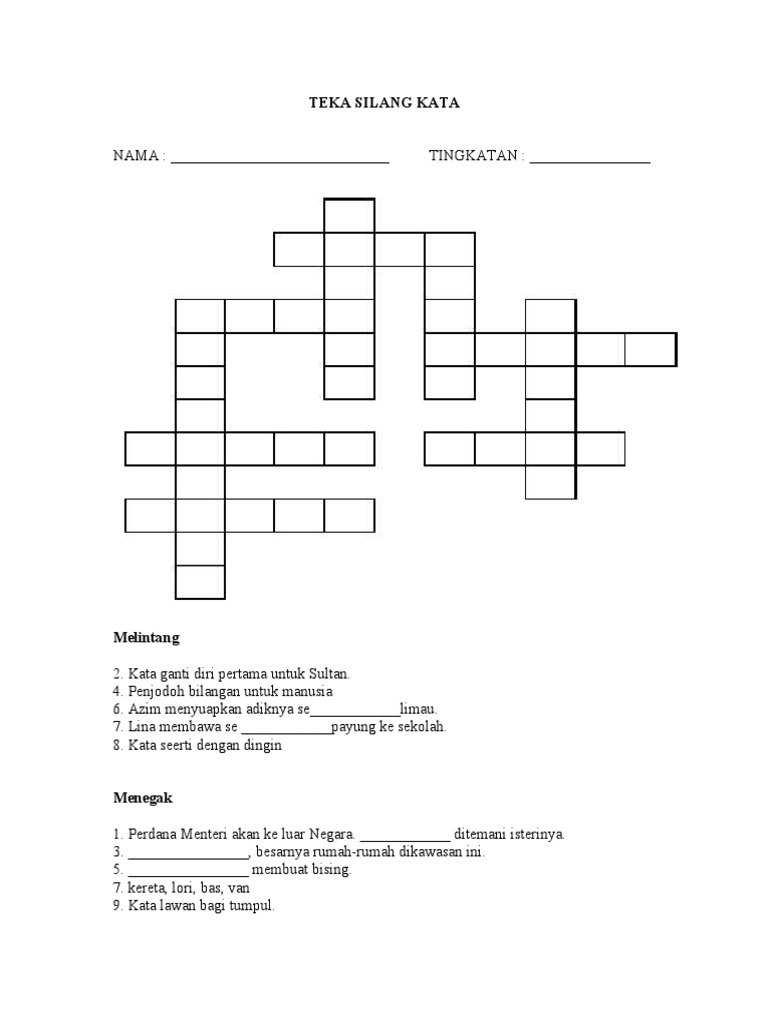 Teka Silang Kata Pdf