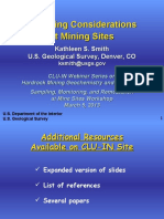 Sampling Considerations at Mining Sites