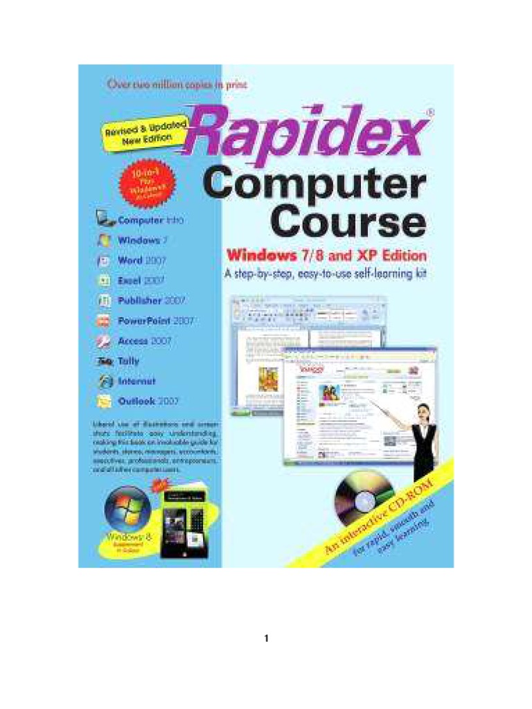 Rapidex Computer Course PDF | PDF | Microsoft Office | Microsoft Windows