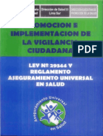 Ley 29344 "Ley Marco de Aseguramiento Universal en Salud"