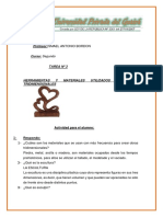 Tarea #3-Herramientas y Materiales Utilizados en Obras Tridimensionales