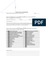 Formato de Mantenimiento Movimaq NISSAN N30